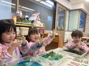 寒天あそび