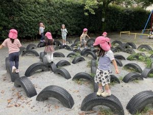 タイヤ公園にでかけたよ！